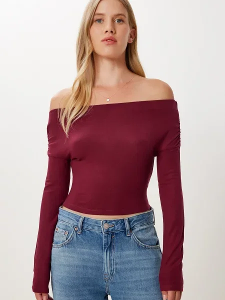 Happiness İstanbul Tricou burgundy roșu