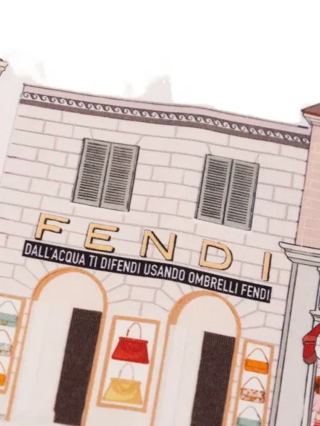 Koszulka dziecięca Fendi biała