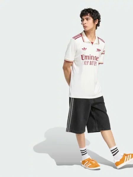 Переработанный поло Adidas белое