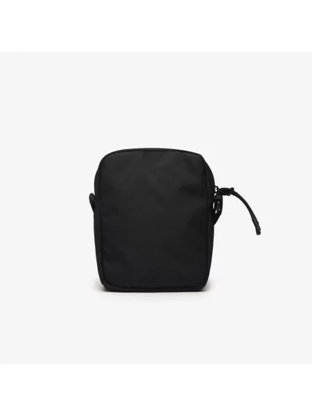 Lacoste Torba Listonoszka Z Nadrukiem czarna