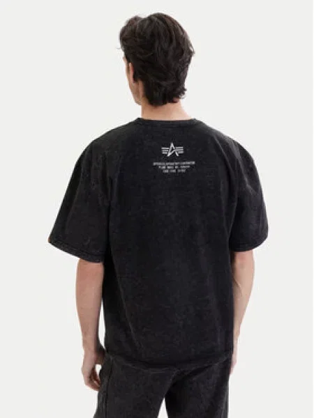 Alpha Industries Majica Acid Logo črna