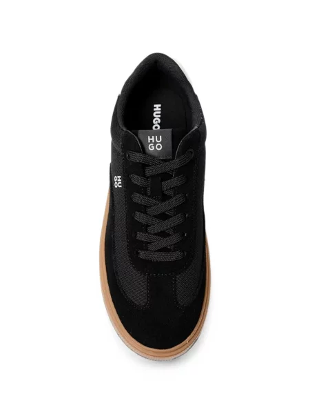 Sneakerși Hugo cu autograf negru