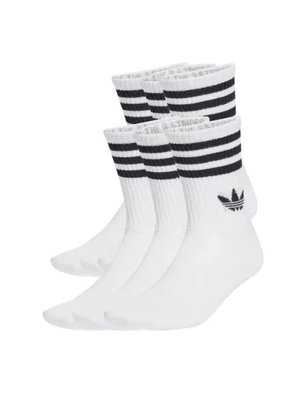 Pruhované ponožky Adidas Originals biela