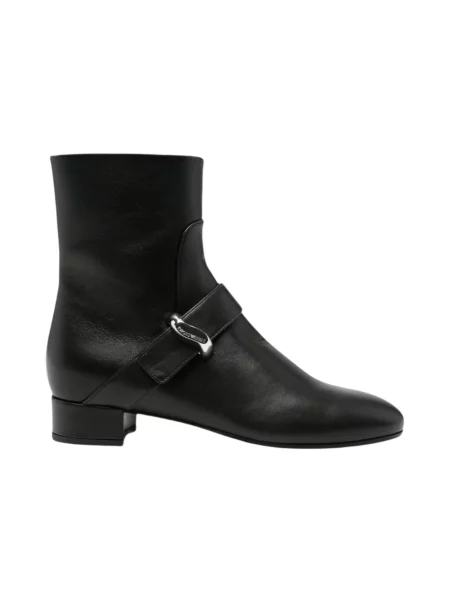 Botki Emporio Armani skórzane czarne