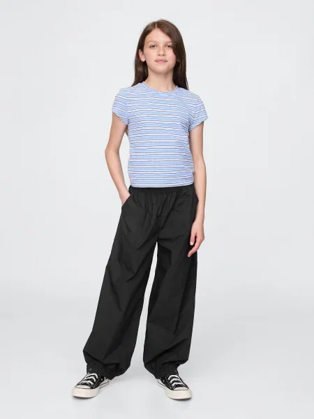 Pantaloni de jogging copii Gap negru