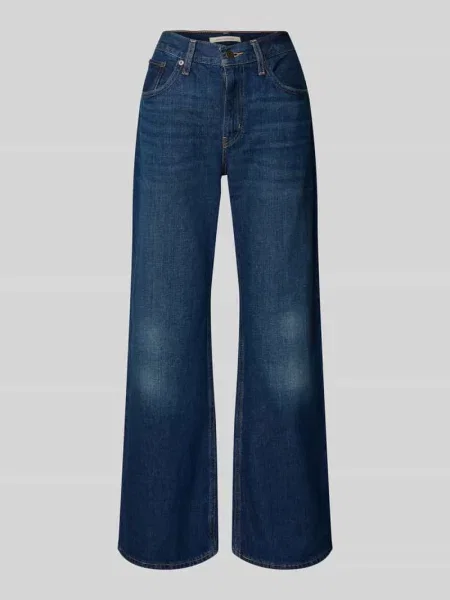 Jeansy z szeroką nogawką i 5 model ‘MIDDY’ Levi's granatowe
