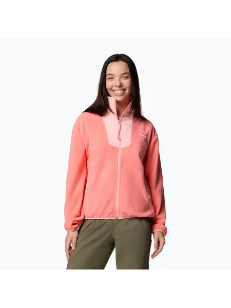 Bluză pentru femei Columbia Sequoia Grove Full Zip alpenglow/pink sand roz