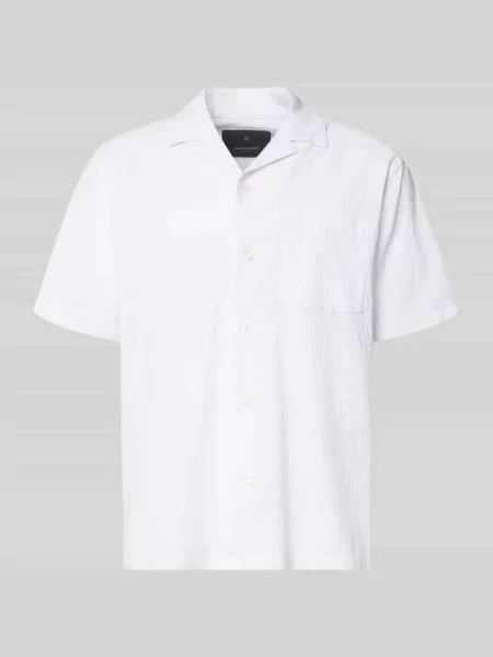 Koszula casual o kroju modern fit z kieszenią na piersi model BLASHAWN' Jack & Jones Premium biała