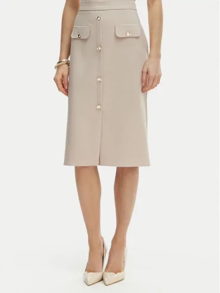 Rinascimento Fustă tip creion bej