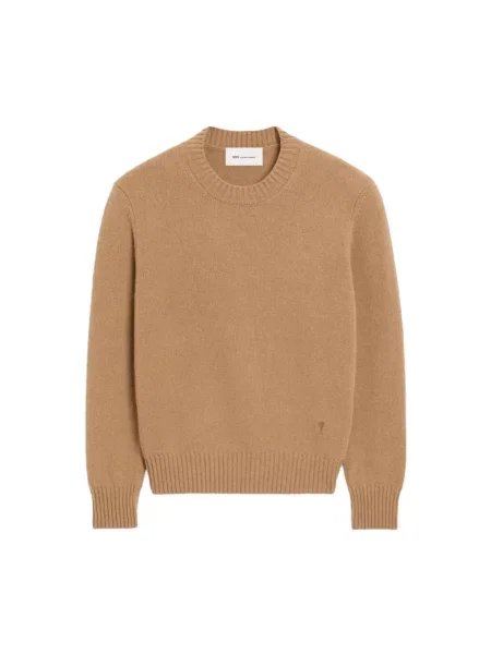 Sweter Ami Paris brązowy