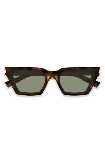 Ochelari de soare Saint Laurent Eyewear cu autograf maro