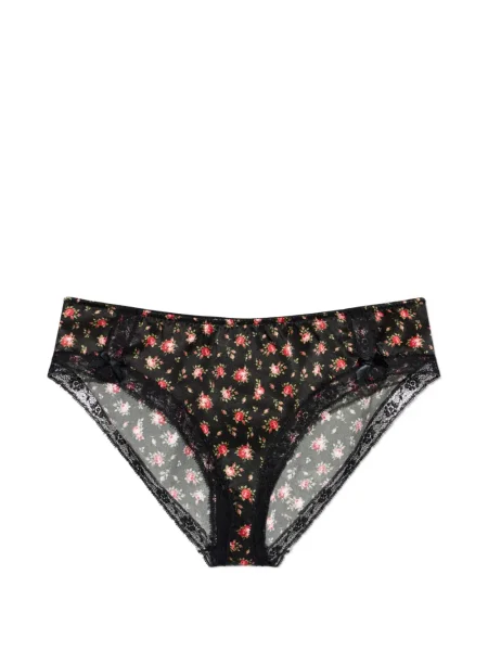 Chiloți Dolce & Gabbana cu model floral din dantelă negru