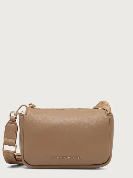 Tommy Hilfiger torebka crossbody z imitacji skóry ESSENTIAL beżowa