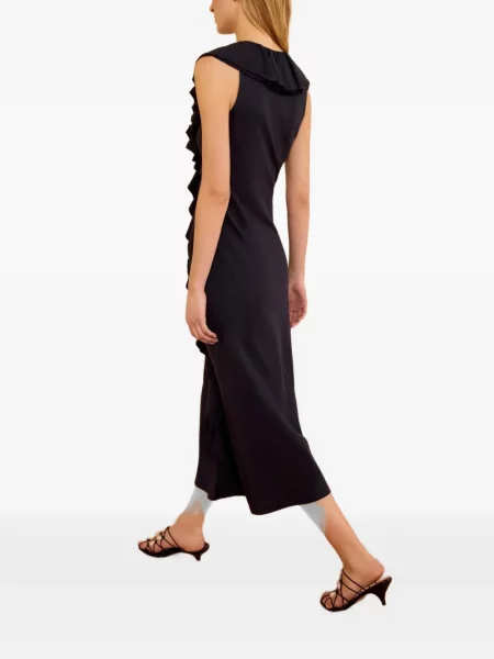 Rochie midi Ulla Johnson cu volane albastru