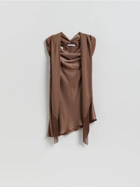 Блуза Reserved коричнева