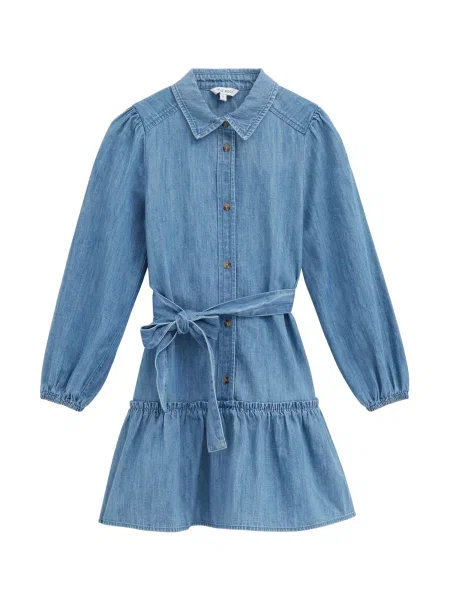 WE Fashion Rochie Meisjes denim albastru