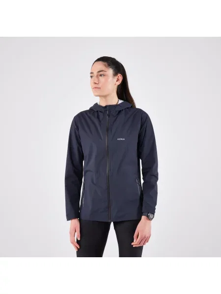 Kurtka do biegania przeciwdeszczowa Kiprun Run Rain szara