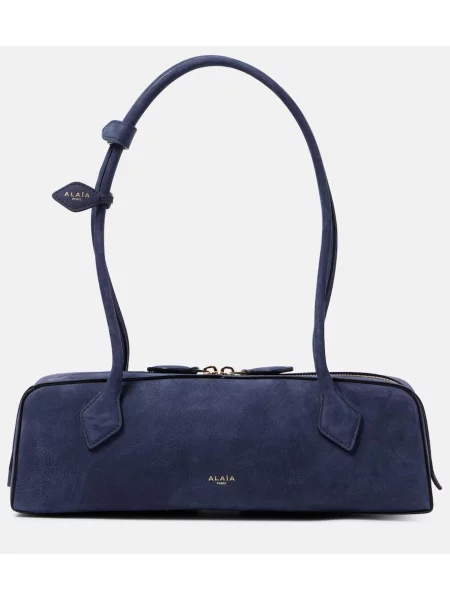 Torbica Alaia iz semiša modra