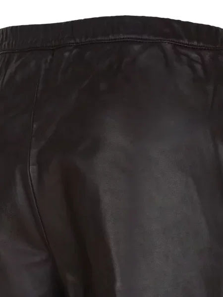 Pantaloni Selected din piele maro