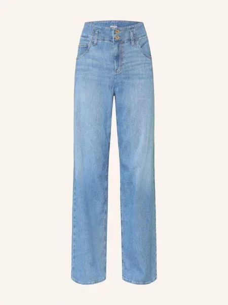 Brax Jeansy Wide Leg Maine blau niebieskie