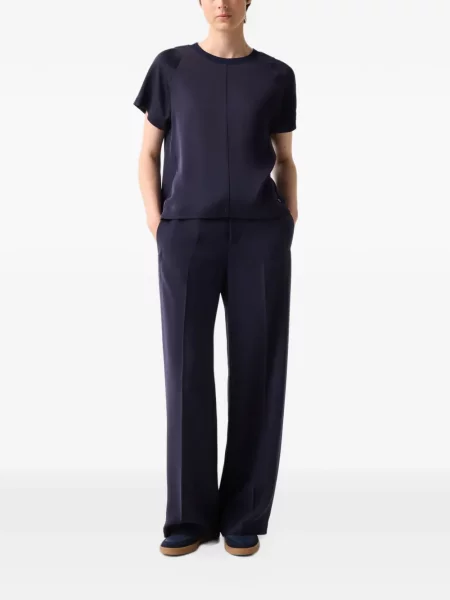 Tricou Bogner din satin albastru
