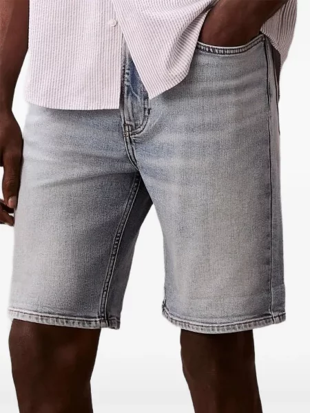 Pantaloni scurți din denim Calvin Klein albastru