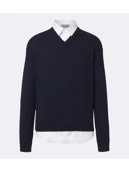 Pulover Balenciaga tricotate albastru