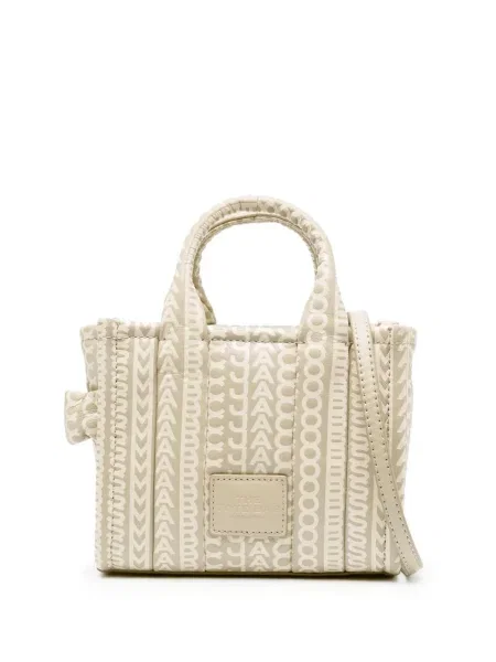 Torebka skórzana Marc Jacobs skórzana beżowa