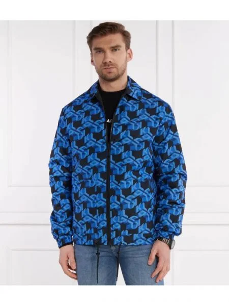 Karl Lagerfeld Jeans Cu două fețe geacă reversible monogram negru