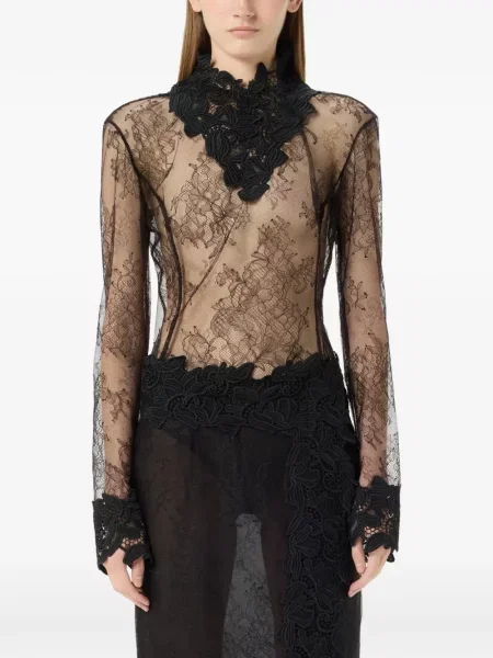 Body Blumarine din dantelă negru