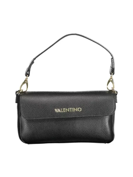 Lniana torebka Valentino Bags czarna