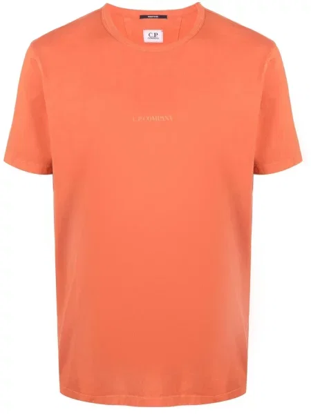 Tricou C.p. Company cu imagine portocaliu