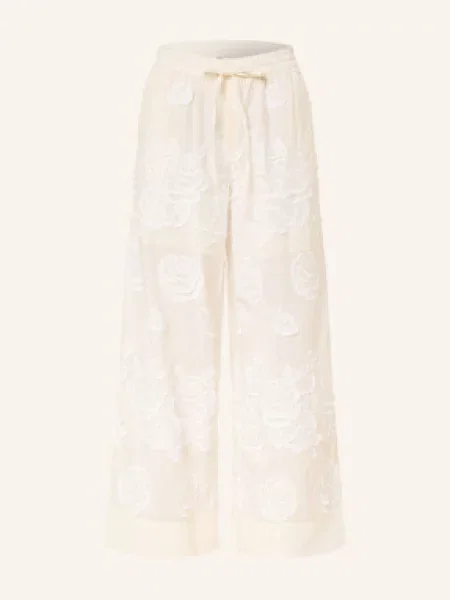 Rouge Vila Spodnie Marlena weiss białe