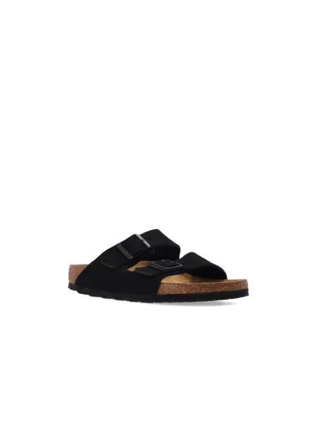 Klapki Birkenstock skórzane czarne