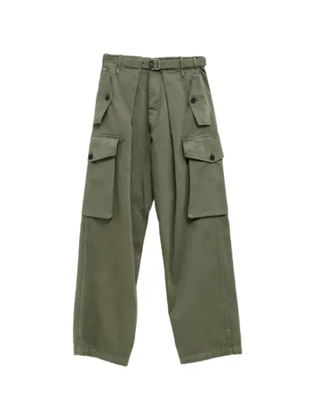 Cu centură pantaloni cargo Loewe verde