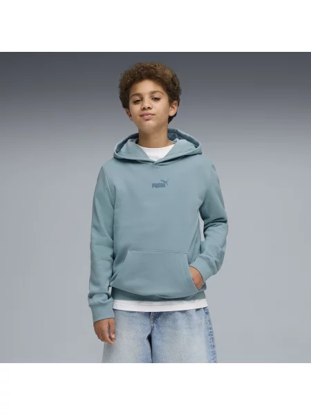 PUMA Młodzieżowa dzianinowa bluza z kapturem Essentials z logo Akcesoria niebieski