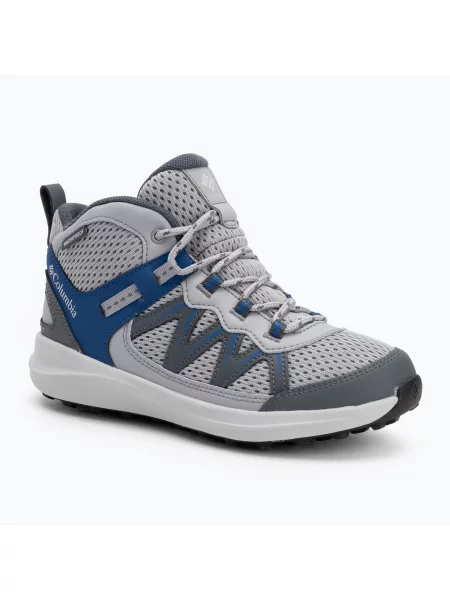 Columbia Youth Peakfreak Rush Mid Waterproof детски туристически обувки greymountain blue сиво