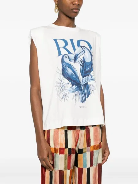 Top Farm Rio cu imagine alb