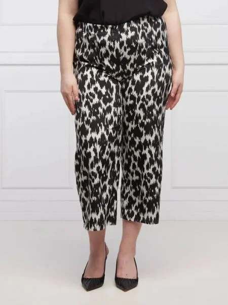 Persona by Marina Rinaldi Pantaloni RIVA Plus size | Straight fit negru