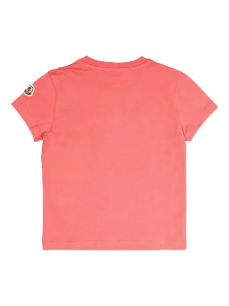 Koszulka dziecięca Moncler Enfant różowa