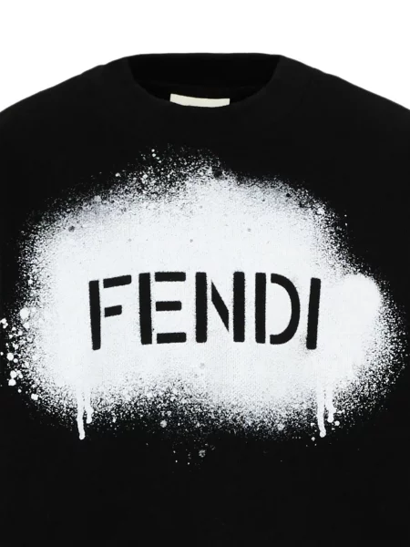 Sweter dziecięcy Fendi czarny