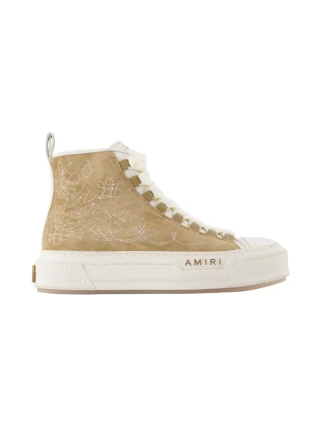 Sneakersy Amiri skórzane beżowe