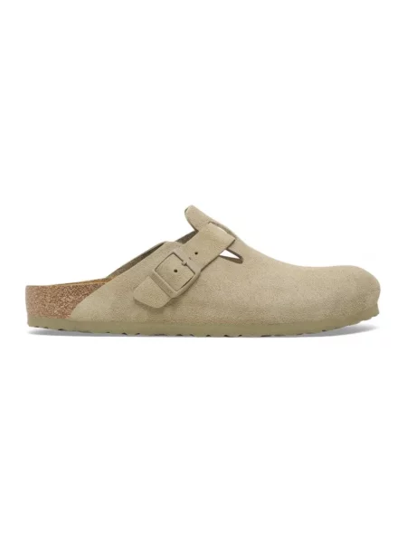 Birkenstock Klapki Boston Leve Zielony beżowe