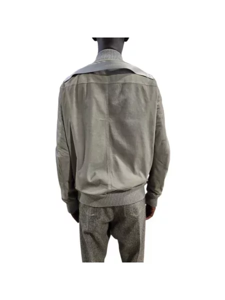Kurtka skórzana Rick Owens szara
