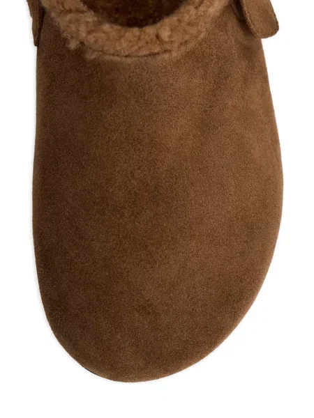 Papuci tip mules 12 Storeez cu cataramă maro