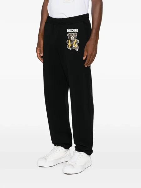 Ursuleț de pluș pantaloni Moschino alergare negru