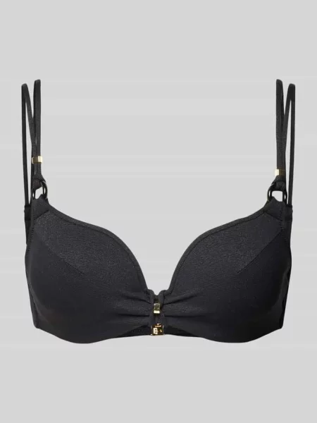 Top bikini na cienkich podwójnych ramiączkach model ‘DAHU’ Marie Jo czarne
