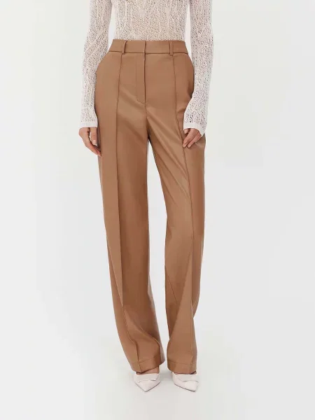 Штани повсякденні FASHIONISTA поліуретан бежевий