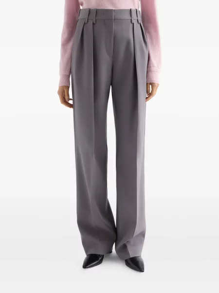 Pantaloni Jil Sander plisate gri