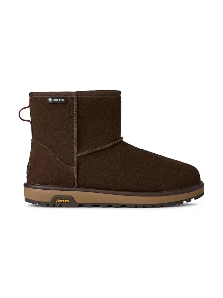 UGG cizme de zăpadă din piele întoarsă Classic Mini GTX maro